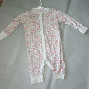 5/$20 Modern Moments Floral Coveralls, Size 0-3 Months